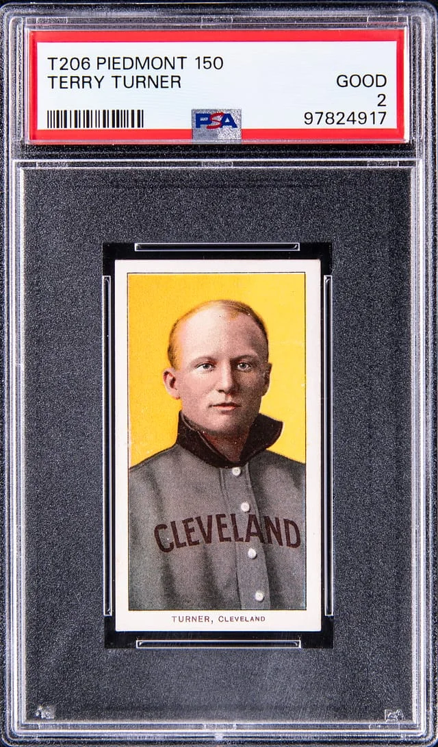 1909-11 T206 Piedmont Terry Turner #no-number card image