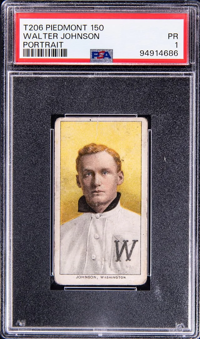 1909-11 T206 Piedmont Walter Johnson #no-number card image