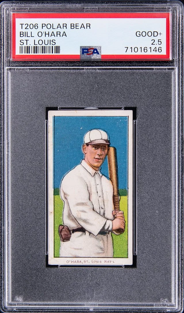 1909-11 T206 Polar Bear Bill O'Hara, St. Louis #no-number card image