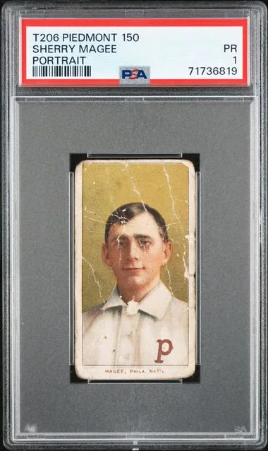1909-11 T206 Portrait Sherry Magee Piedmont #150 card image