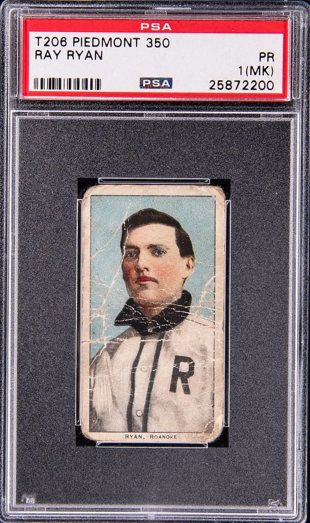 1909-11 T206 Ray Ryan Piedmont 350 #NNO card image