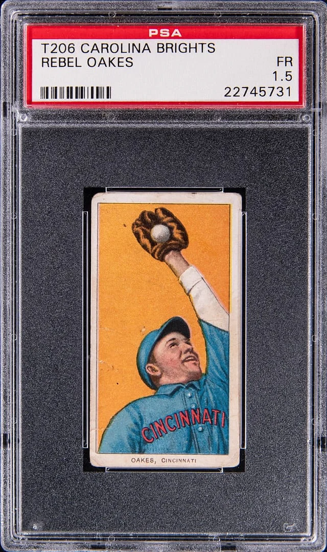 1909-11 T206 Rebel Oakes - Carolina Brights White Border #no-number card image