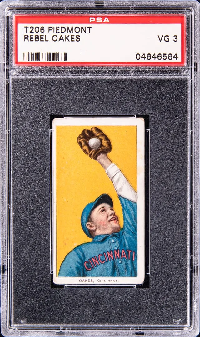1909-11 T206 Rebel Oakes - Piedmont White Border #no-number card image