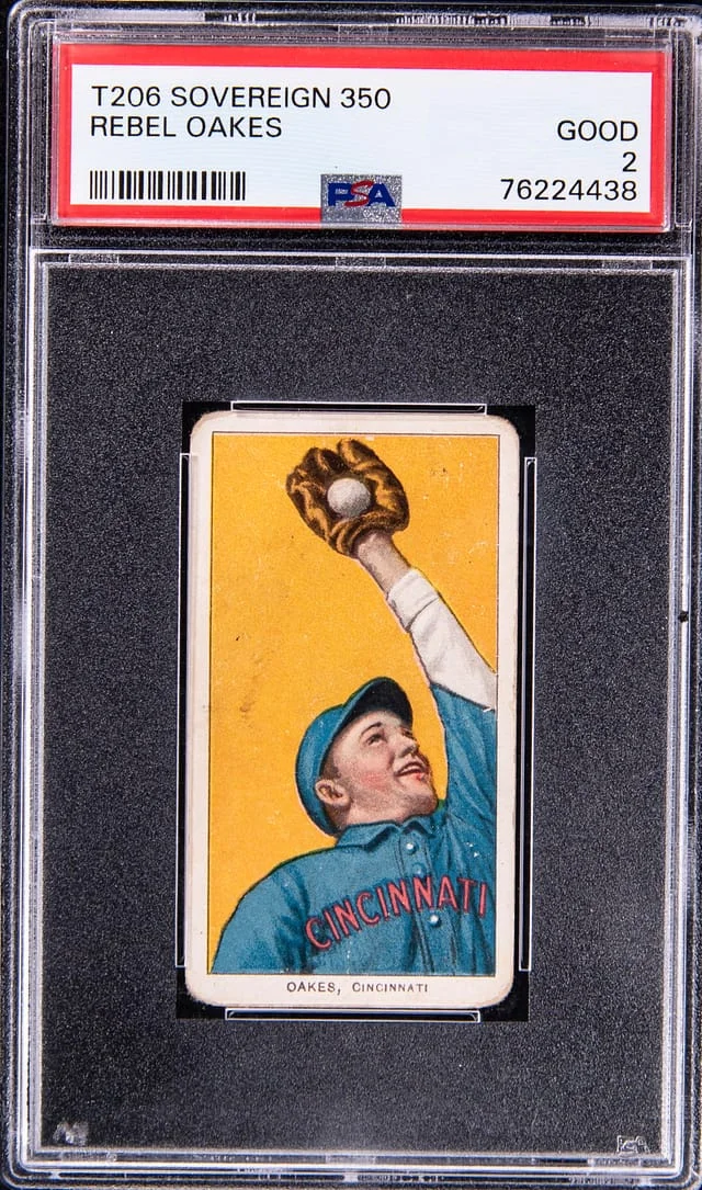 1909-11 T206 Rebel Oakes - Sovereign 350 White Border #no-number card image