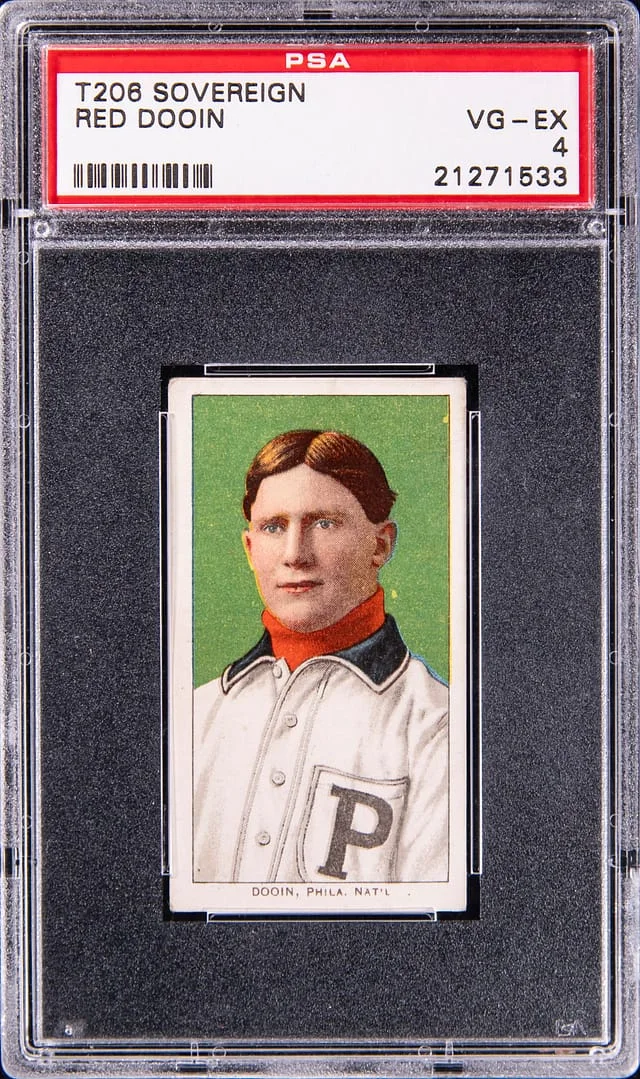 1909-11 T206 Red Dooin - Sovereign White Border #no-number card image