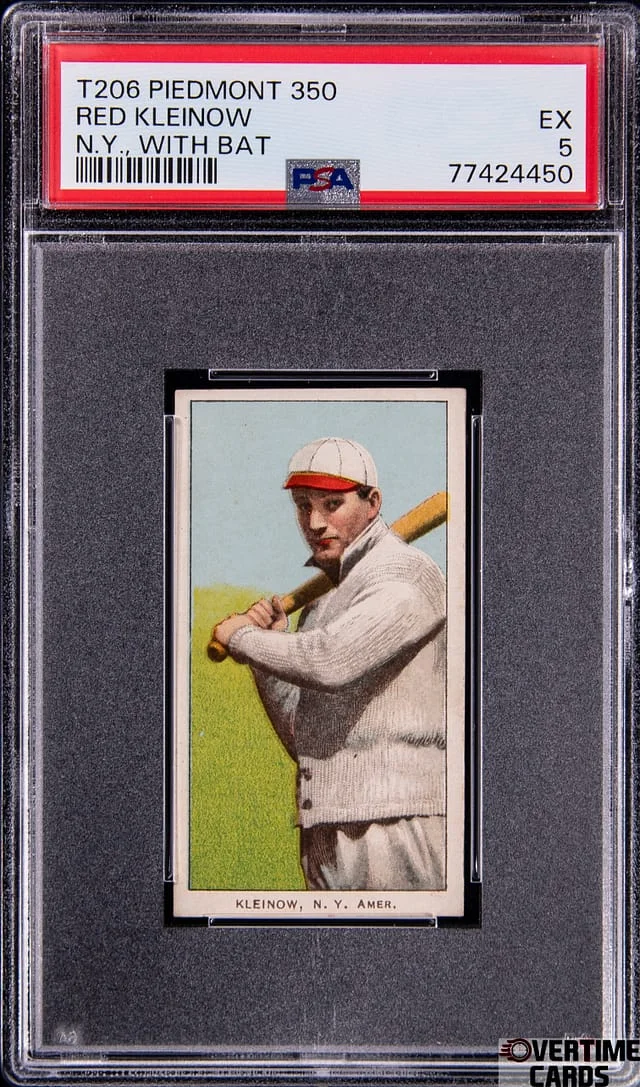1909-11 T206 Red Kleinow, N.Y. White Border #no-number card image