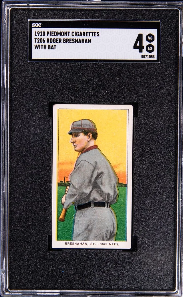 1909-11 T206 Roger Bresnahan White Border #no-number card image