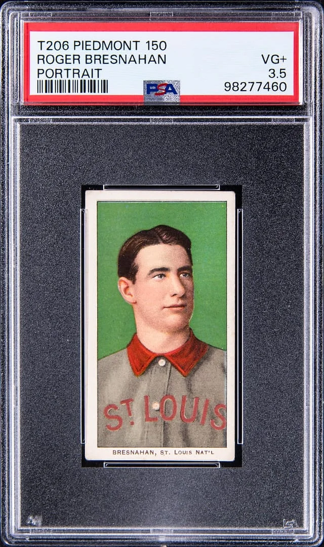 1909-11 T206 Roger Bresnahan, Portrait - Piedmont 150 White Border #no-number card image
