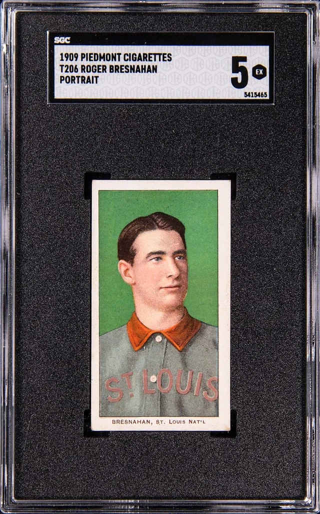 1909-11 T206 Roger Bresnahan, Portrait - Piedmont White Border #no-number card image