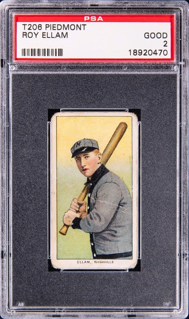1909-11 T206 Roy Ellam - Piedmont White Border #no-number card image