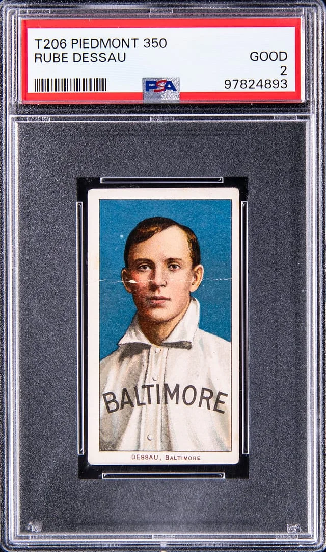 1909-11 T206 Rube Dessau White Border #no-number card image