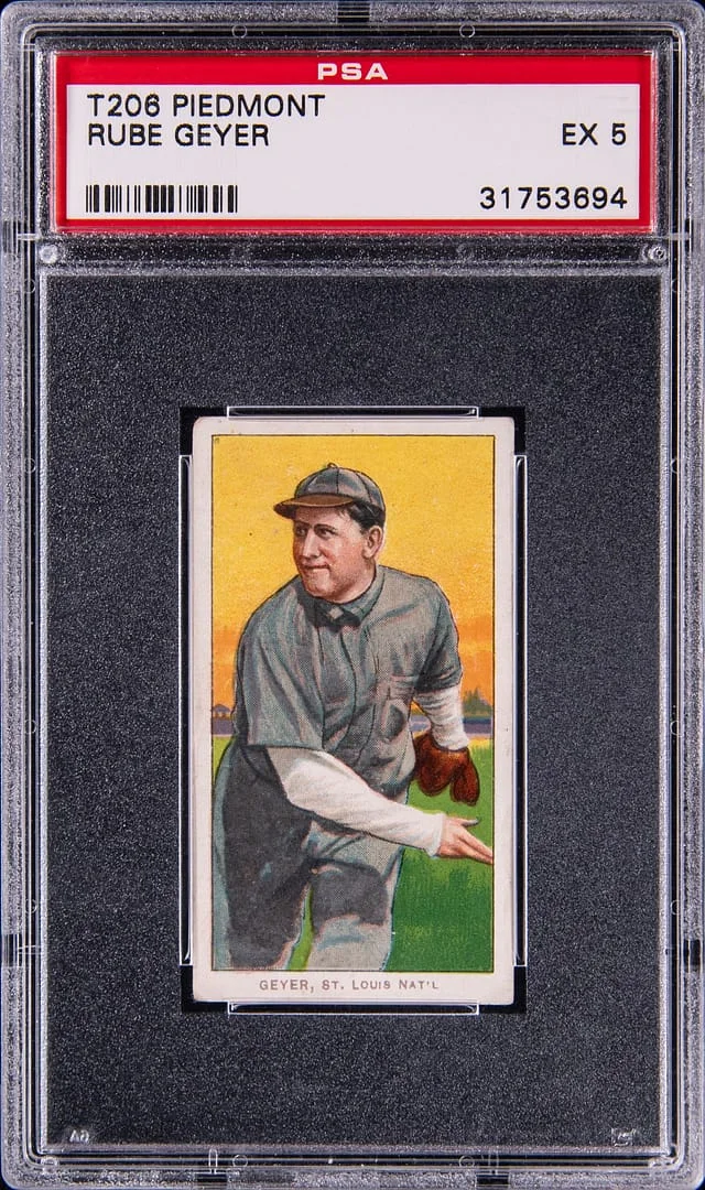 1909-11 T206 Rube Geyer White Border #no-number card image