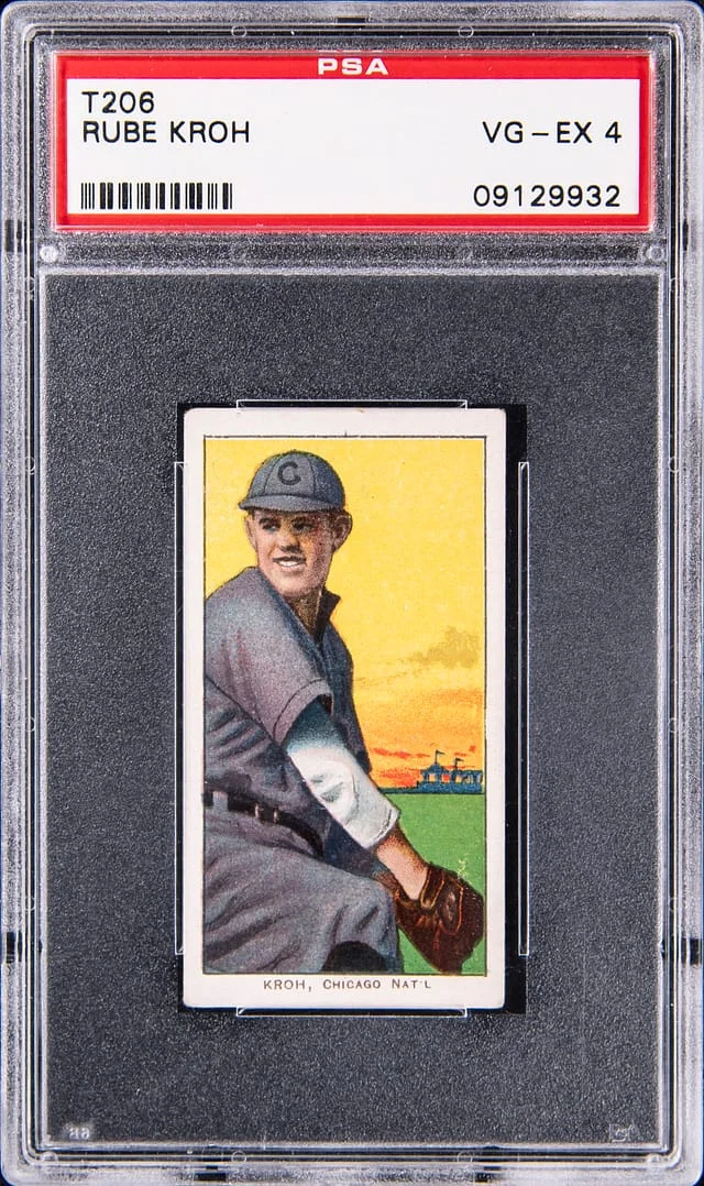 1909-11 T206 Rube Kroh - Piedmont White Border #no-number card image