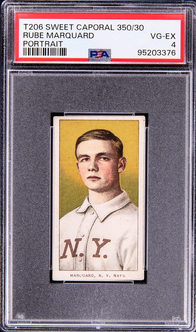 1909-11 T206 Rube Marquard White Border #no-number card image