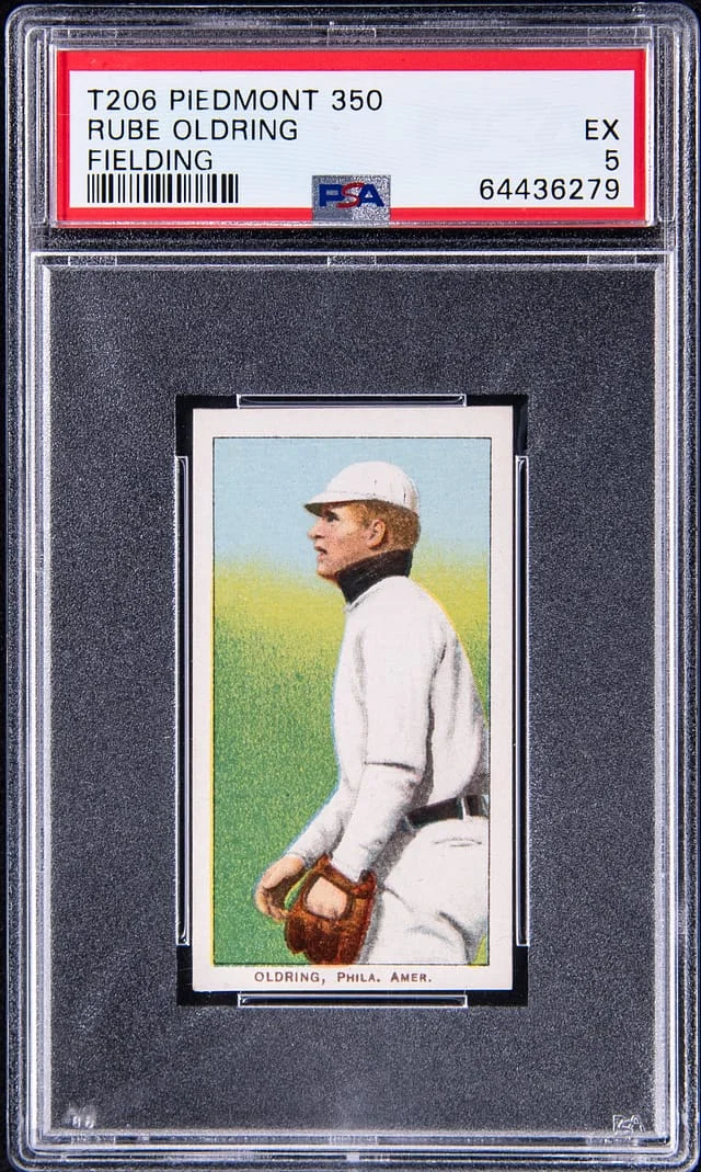 1909-11 T206 Rube Oldring White Border #no-number card image