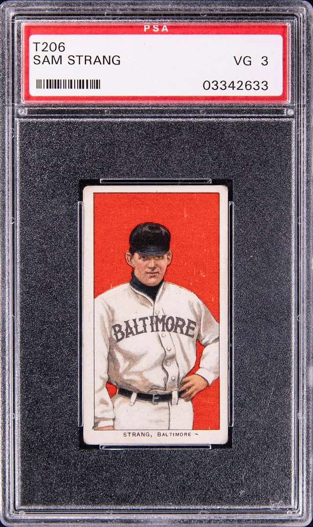 1909-11 T206 Sam Strang - Tolstoi White Border #no-number card image