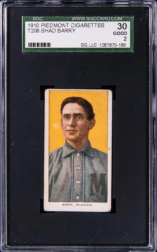 1909-11 T206 Shad Barry White Border #no-number card image