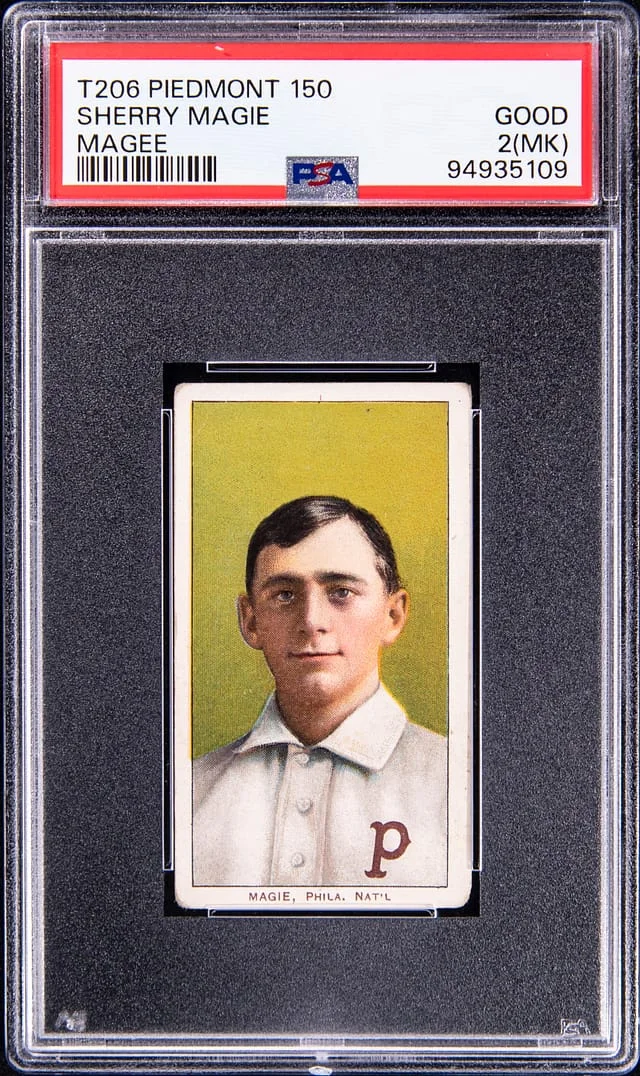1909-11 T206 Sherry Magie (Magee) - Error, Key Rarity White Border #no-number card image