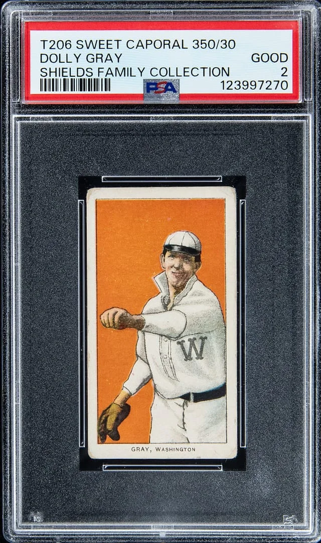 1909-11 T206 Shields Family Collection White Border Ty Cobb, Portrait, Red Background - Sweet Caporal #350/30 card image