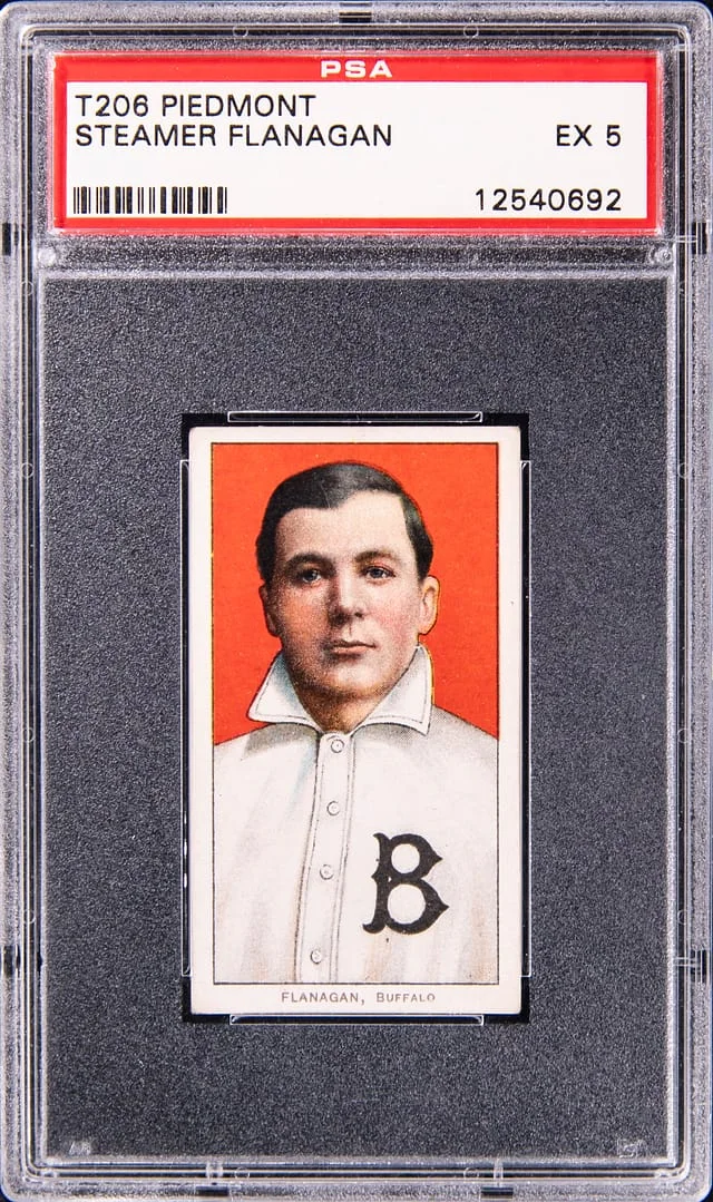 1909-11 T206 Steamer Flanagan - Piedmont White Border #no-number card image