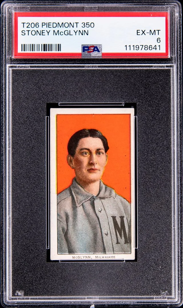 1909-11 T206 Stoney McGlynn - Piedmont 350 White Border #no-number card image