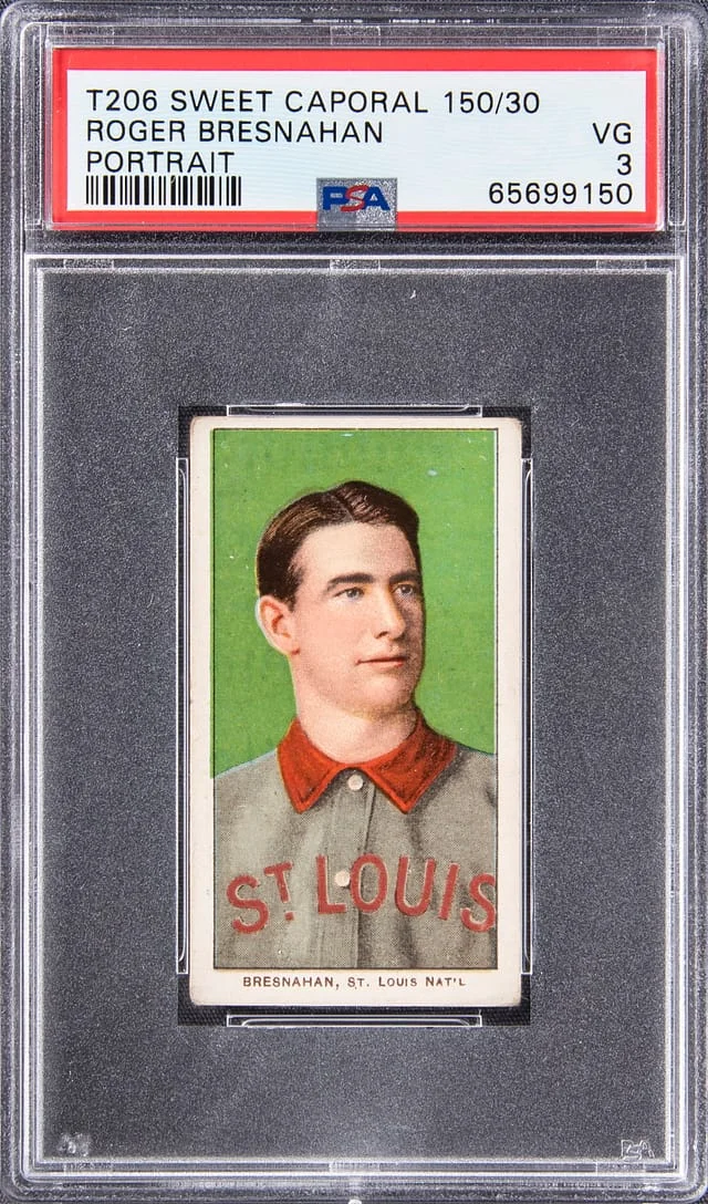 1909-11 T206 Sweet Caporal Portrait Roger Brensnahan #no-number card image