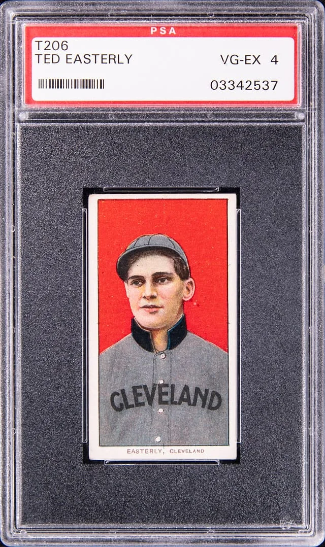 1909-11 T206 Ted Easterly - Piedmont White Border #no-number card image