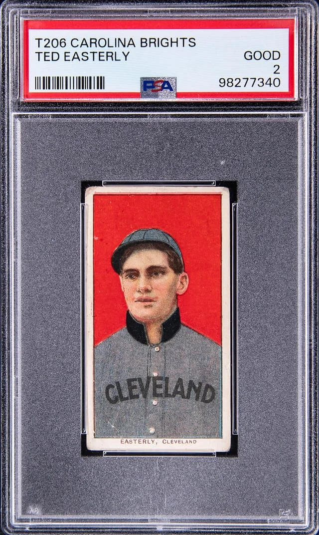 1909-11 T206 Ted Easterly - Scarce Carolina Brights Back White Border #no-number card image