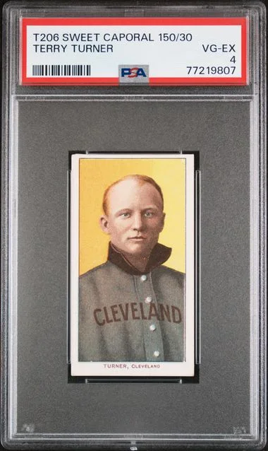 1909-11 T206 Terry Turner Sweet Caporal #150/30 card image