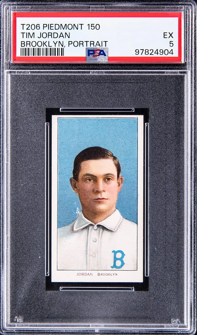 1909-11 T206 Tim Jordan, Brooklyn White Border #no-number card image