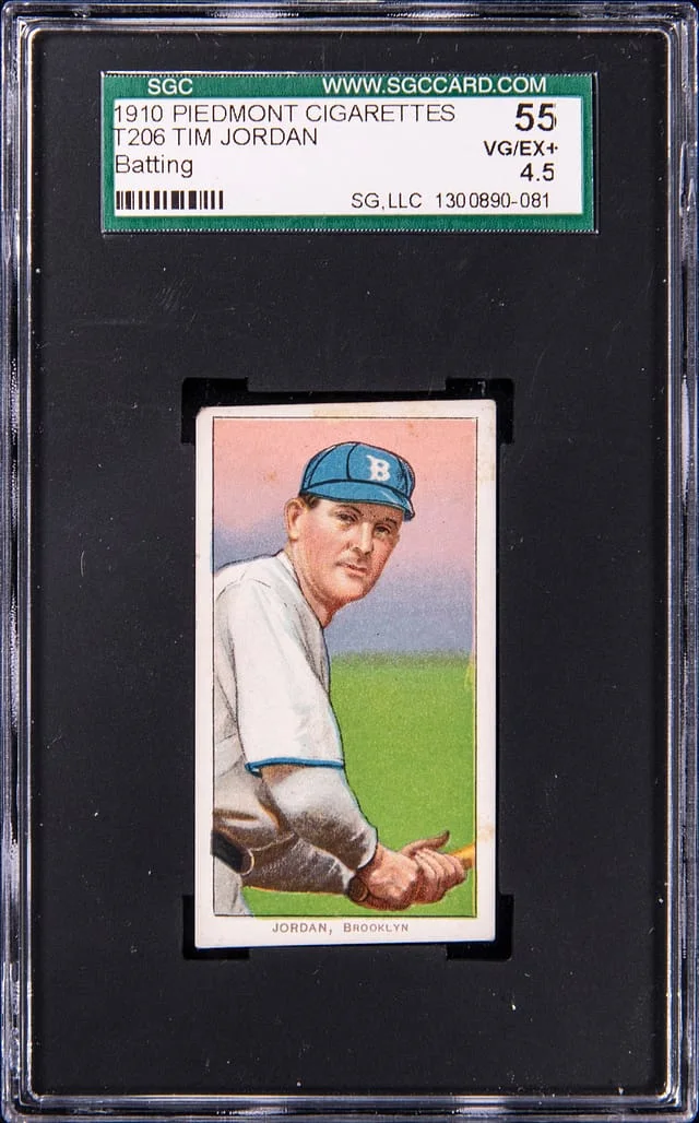 1909-11 T206 Tim Jordan White Border #no-number card image