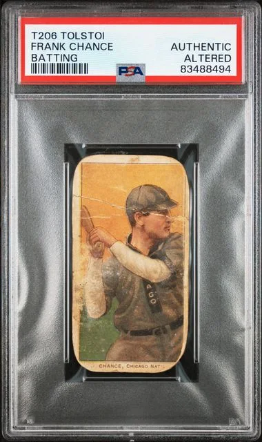 1909-11 T206 Tolstoi Batting Frank Chance #no-number card image