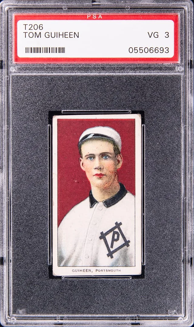 1909-11 T206 Tom Guiheen - Piedmont White Border #no-number card image