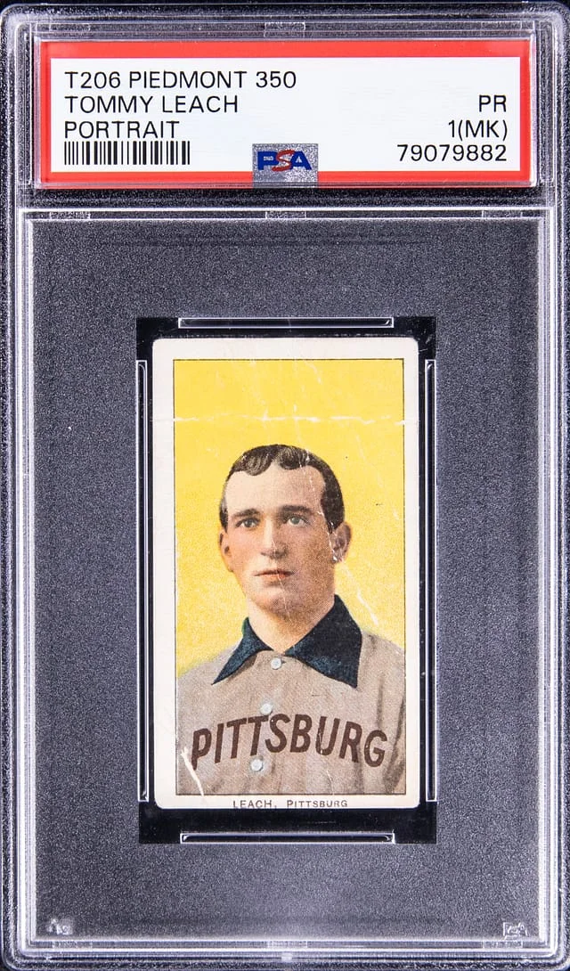1909-11 T206 Tommy Leach White Border #no-number card image