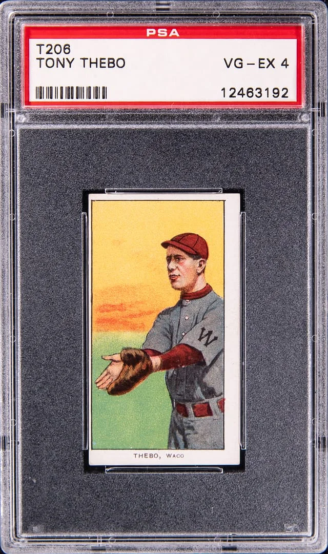 1909-11 T206 Tony Thebo - Piedmont White Border #no-number card image