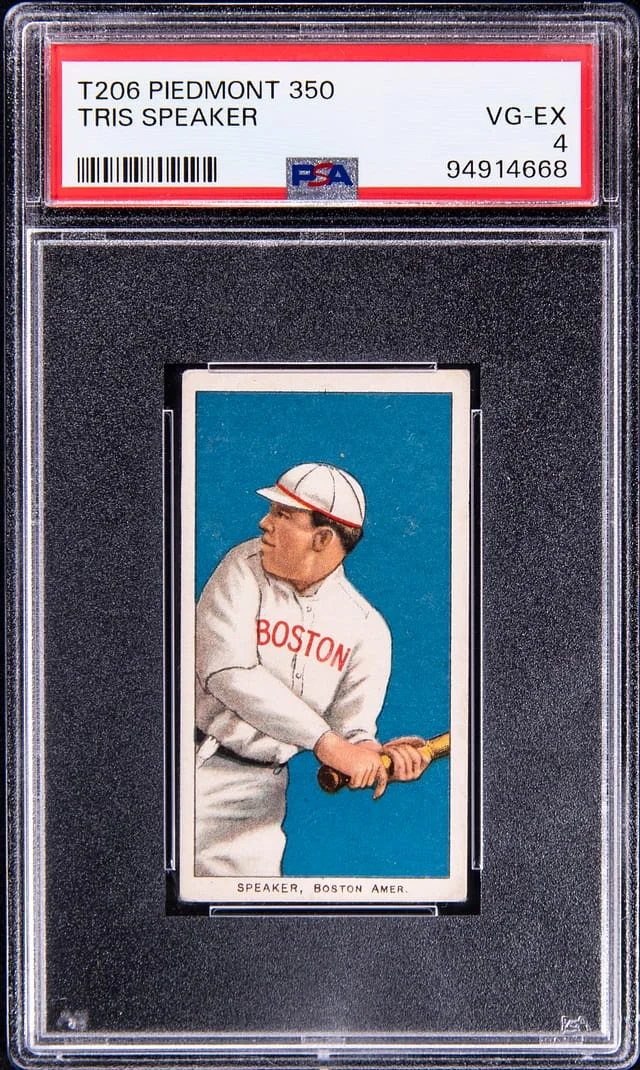 1909-11 T206 Tris Speaker - Piedmont 350/25 White Border #no-number card image