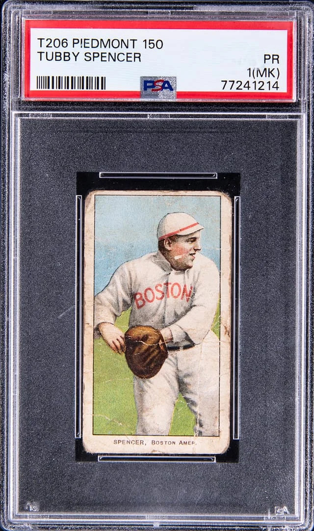 1909-11 T206 Tubby Spencer White Border #no-number card image