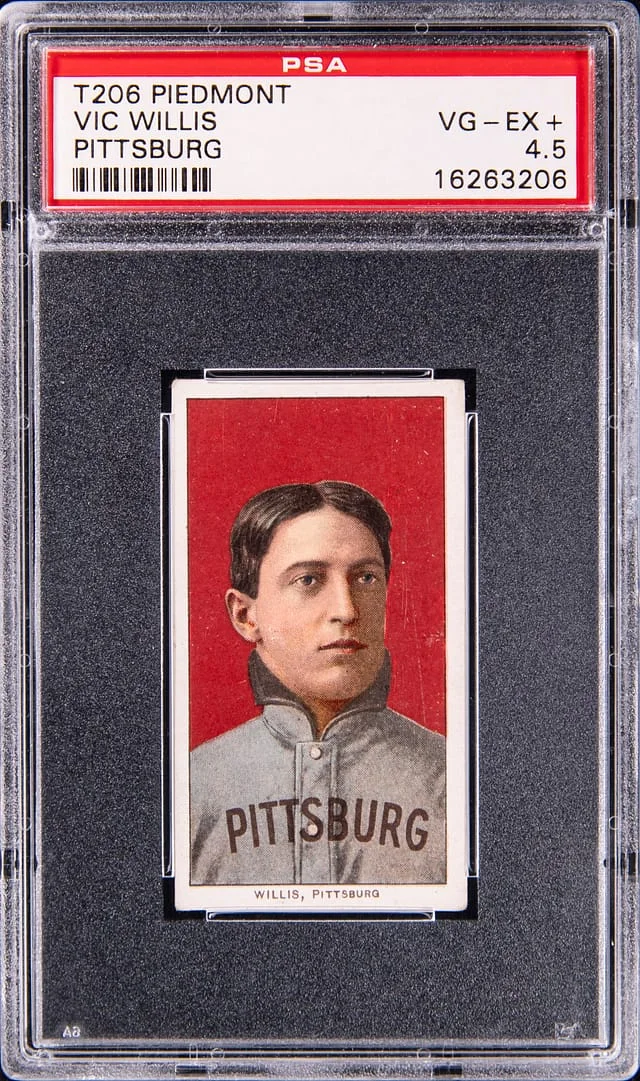 1909-11 T206 Vic Willis, Pittsburg - Piedmont White Border #no-number card image