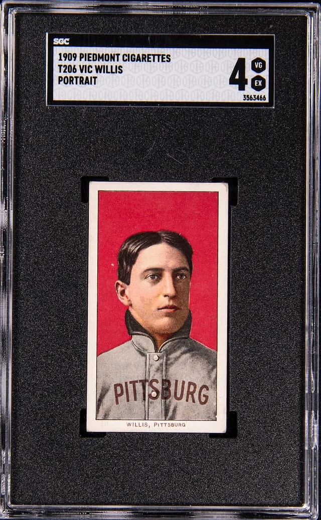 1909-11 T206 Vic Willis, Portrait - Piedmont 150 White Border #no-number card image