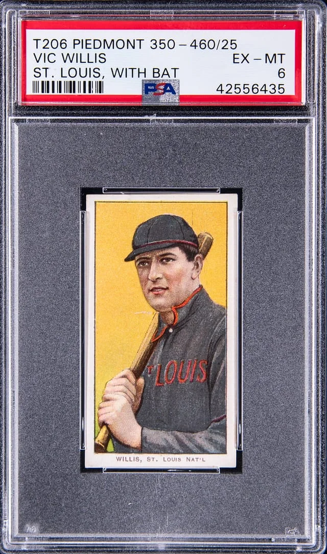 1909-11 T206 Vic Willis, St. Louis White Border #no-number card image
