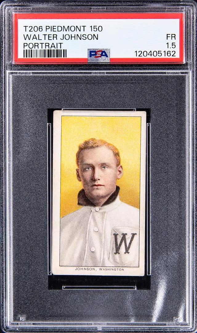 1909-11 T206 Walter Johnson, Portrait - Piedmont/350 White Border #no-number card image