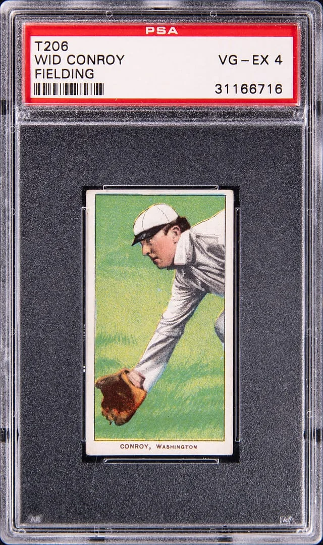 1909-11 T206 Wid Conroy, Fielding - Piedmont White Border #no-number card image