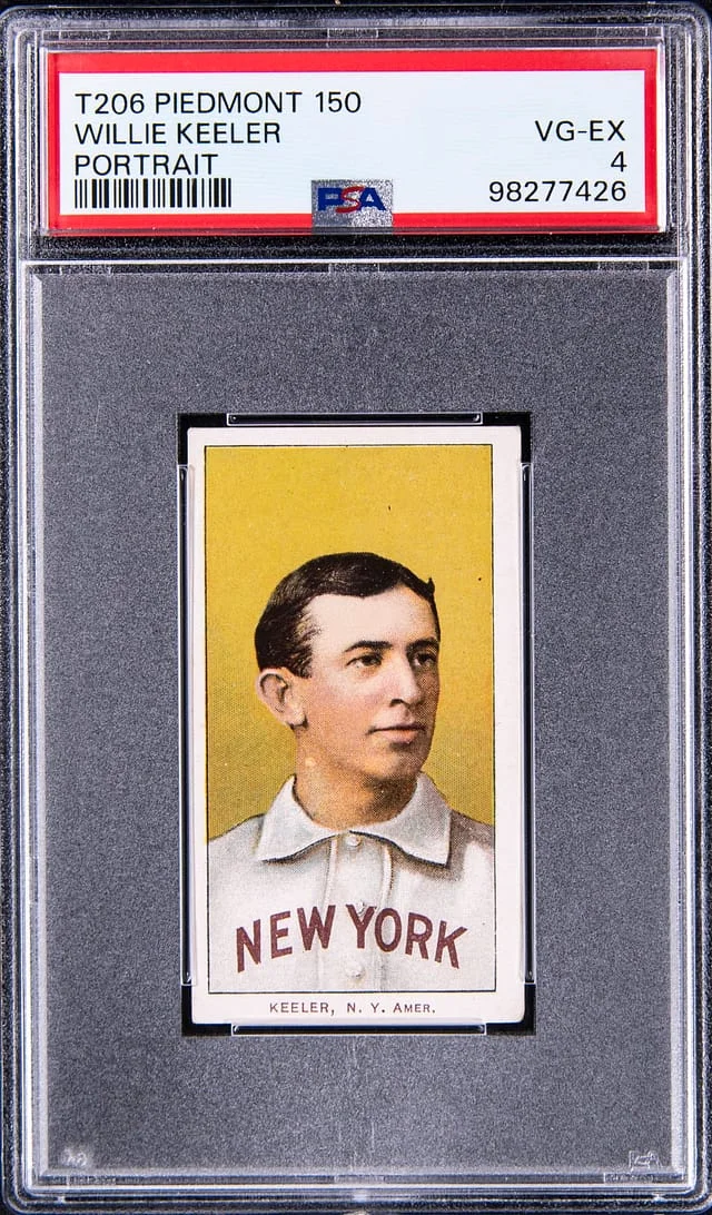 1909-11 T206 Willie Keeler, Portrait - Piedmont 150 White Border #no-number card image