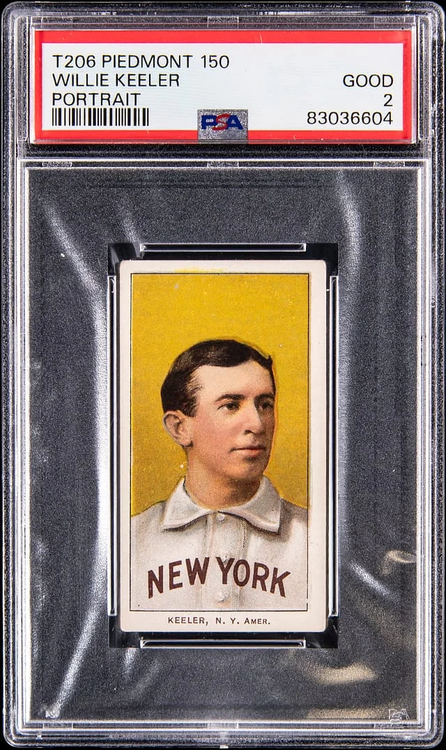 1909-11 T206 Willie Keeler, Portrait - Piedmont/150 White Border #no-number card image