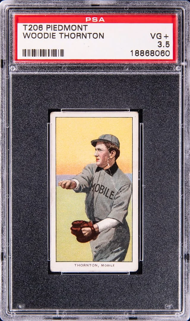 1909-11 T206 Woodie Thornton - Piedmont White Border #no-number card image