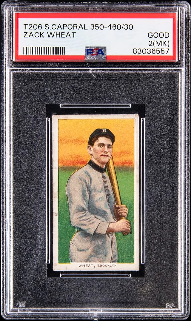 1909-11 T206 Zach Wheat - Sweet Caporal 350-460/30 White Border #no-number card image