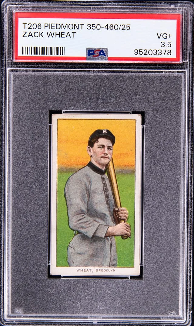 1909-11 T206 Zack Wheat White Border #no-number card image
