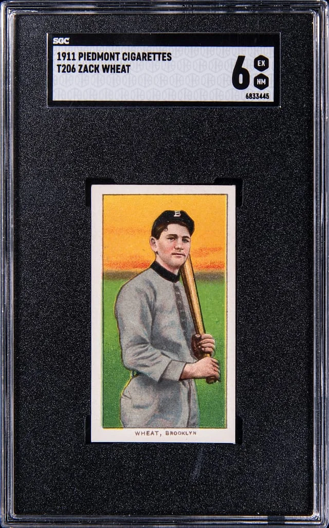 1909-11 T206 Zack Wheat - Piedmont/350-460 White Border #no-number card image