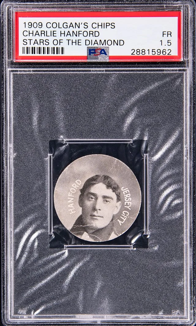 1909 Colgan's Chips Stars of the Diamond Charlie Hanford #NNO card image