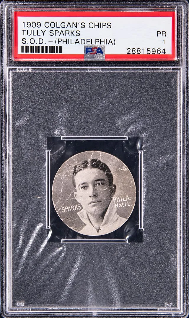 1909 Colgan's Chips Stars of the Diamond Philadelphia Tully Sparks #NNO card image
